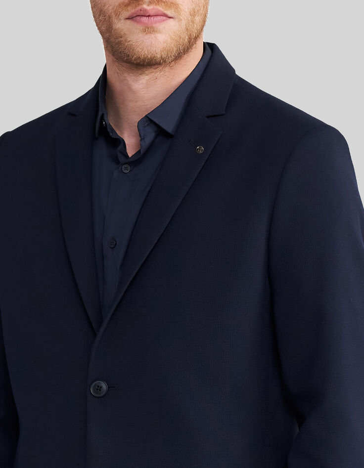 Men’s navy seersucker suit jacket-4