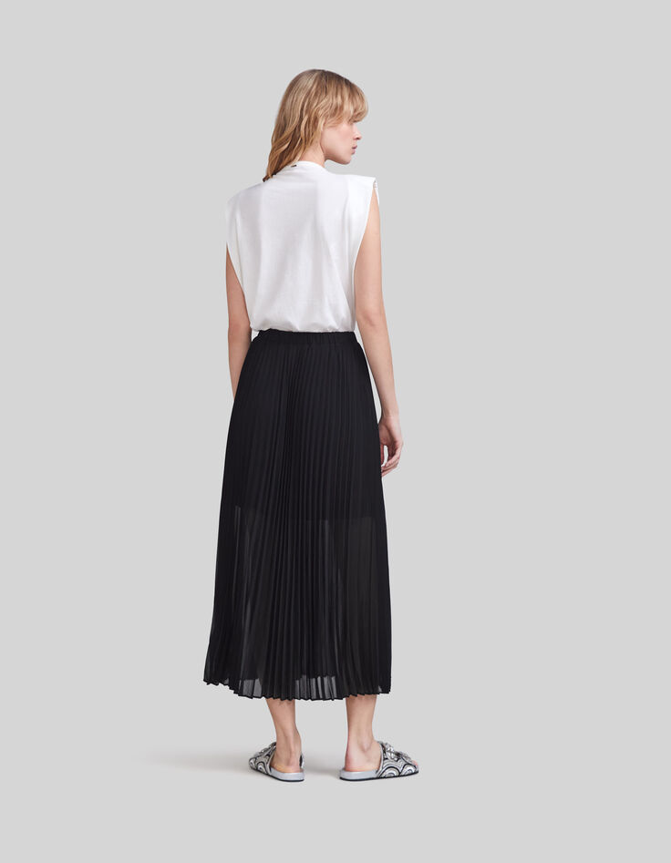 Long pleated skirt-8