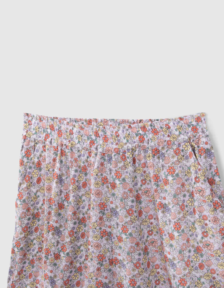 Shorts lila LENZING™ ECOVERO™ flower power niña-3