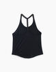 Women’s black strap LEOTEE YUJ x IKKS yoga tank top-6