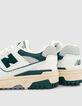 Ecru en groene NEW BALANCE 550 meisjessneakers-4