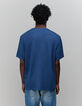 Men's visual cobalt T-shirt-3