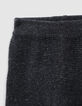 Pantalón gris jaspeado de tricot algodón bio bebé-4
