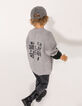 Boys’ medium grey marl two-sided cardigan-4