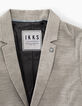 Boys’ grey marl suit jacket-2