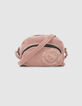 Girls’ pink corduroy handbag-1