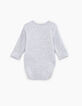 Baby’s putty organic cotton bodysuit to personalise-3