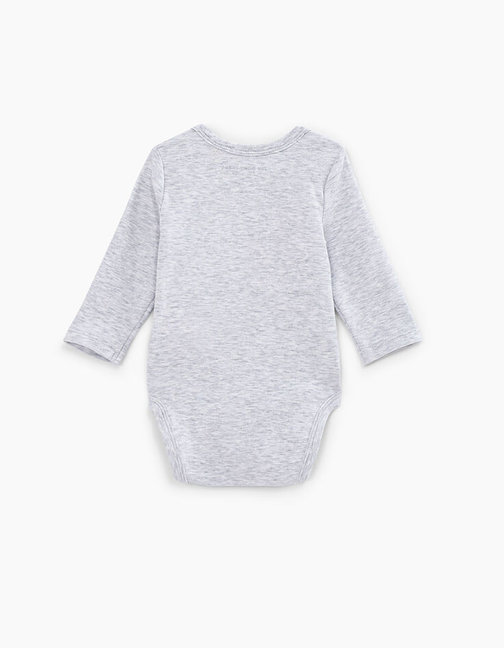 Baby’s putty organic cotton bodysuit to personalise-3