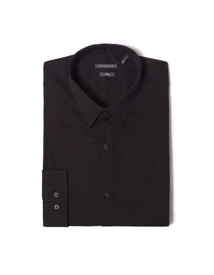 Chemise noire homme-5