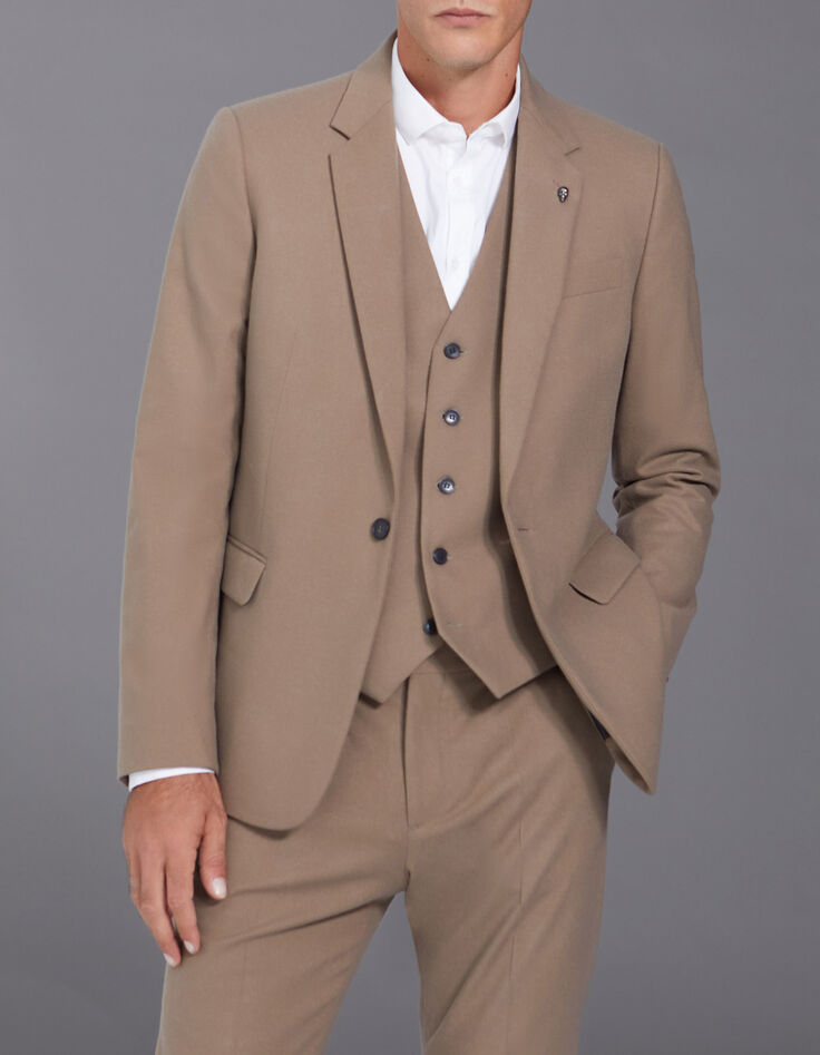 Men’s cappuccino Pure Edition suit jacket-7