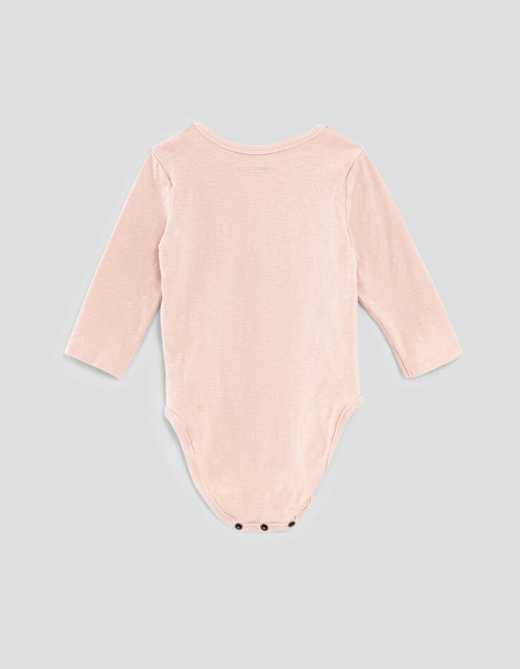 Baby’s light pink guitar graphic organic cotton bodysuit-6