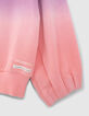 Girls’ pink deep dye-look sweatshirt-6