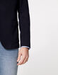 Men’s navy knit jacket-5