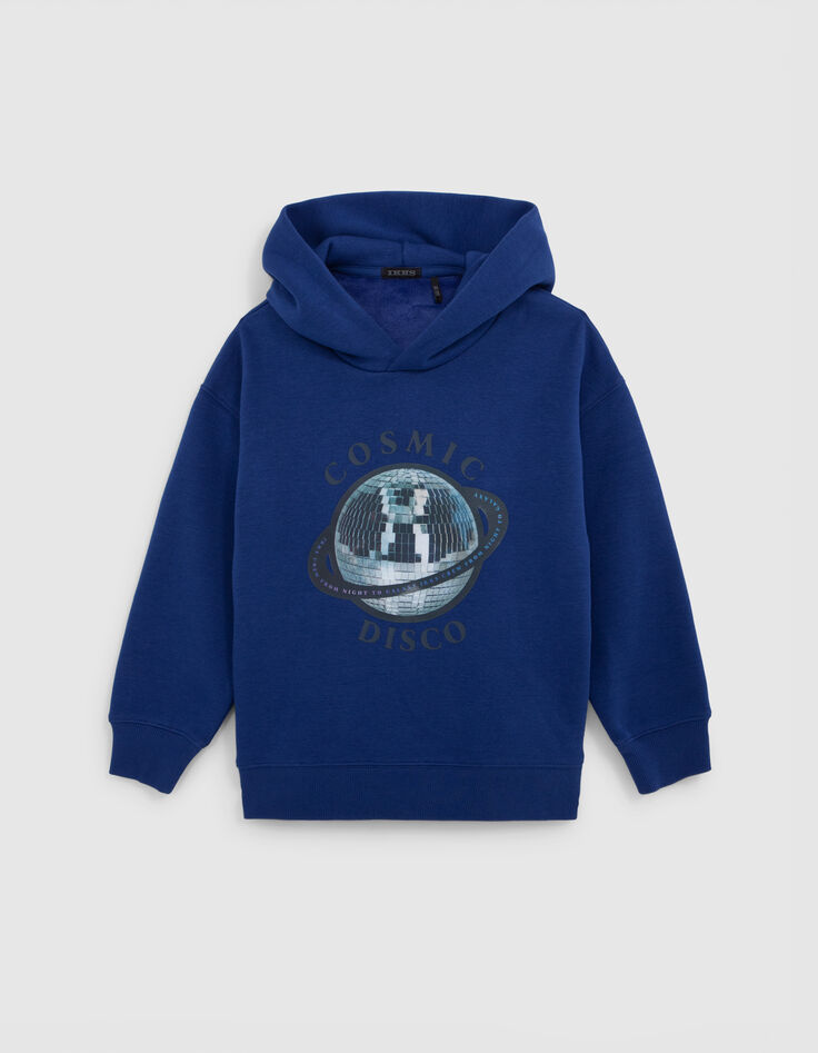 Boy's visual blue cosmic-disco lenticular sweatshirt-4