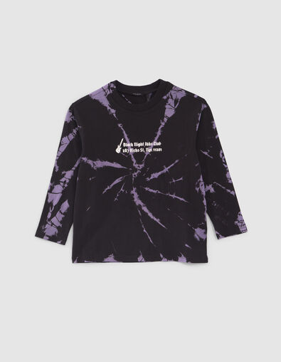 T-shirt violet all-over tie and dye garçon - IKKS