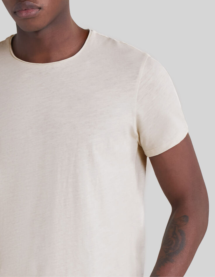 T-shirt L'Essentiel stuck coton bio col rond Homme-4