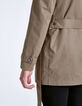 Trench beige foncé à pressions Homme-6