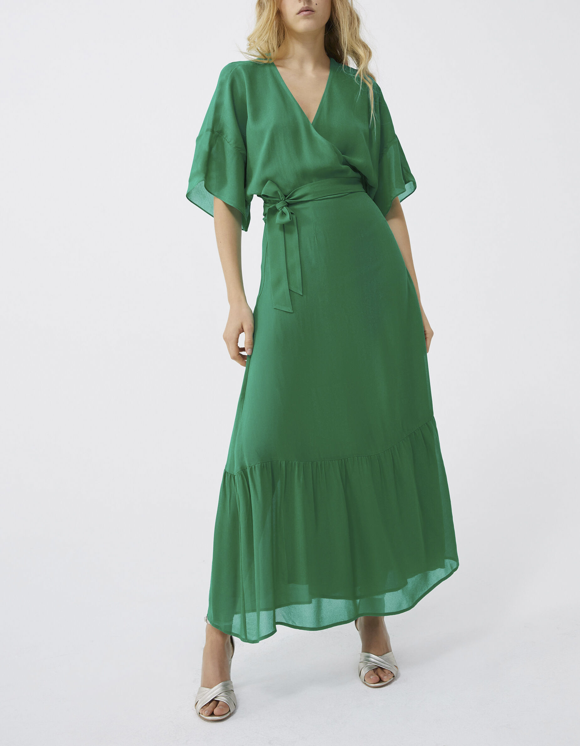 Robe cheap verte unie