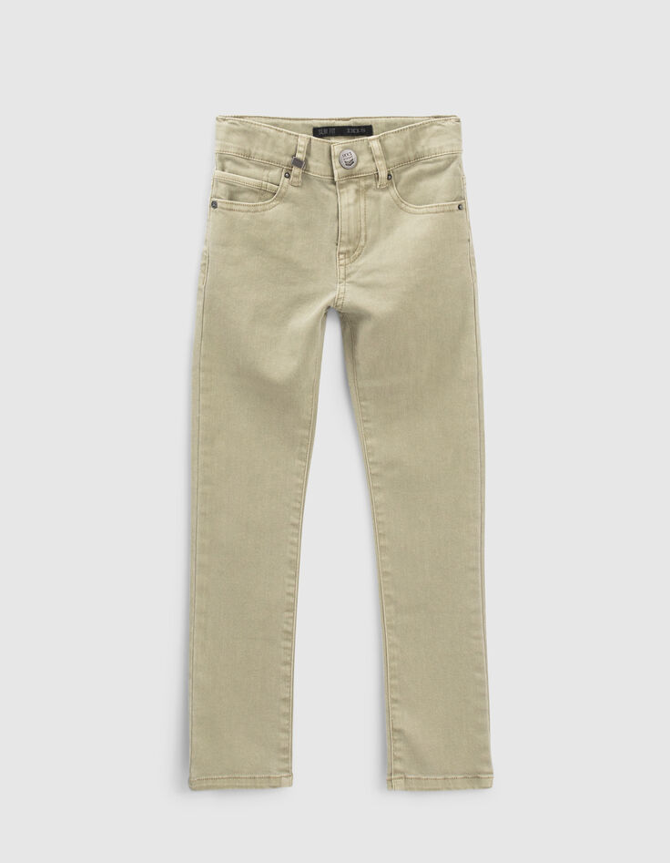 Lichtkaki slim jeans jongens-1
