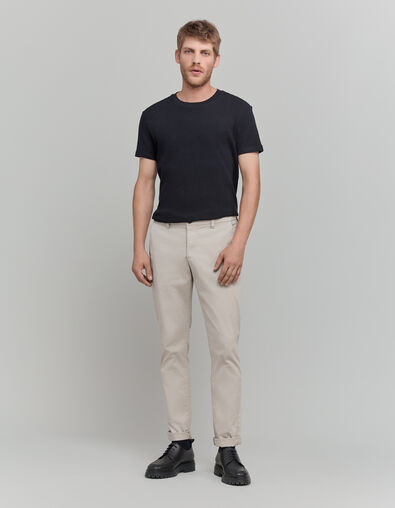 Pantalon chino SLIM mastic Homme - IKKS