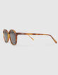 Unisex honey tortoiseshell sunglasses-6