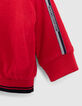 Babyjungen-Wendejacke in Marineblau und Rot-7