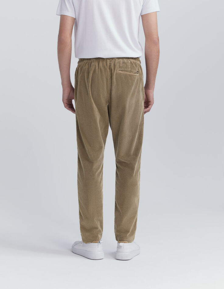 Men’s cappuccino corduroy joggers-3