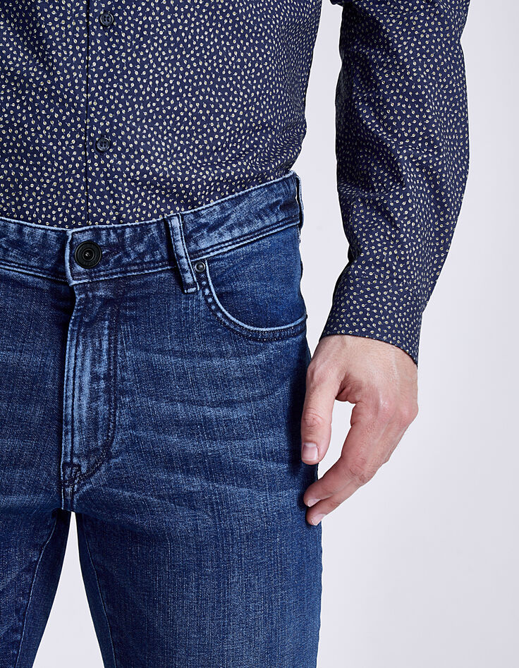 Jean slim bleu indigo Homme-8