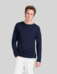 Men’s navy long sleeve t-shirt-1