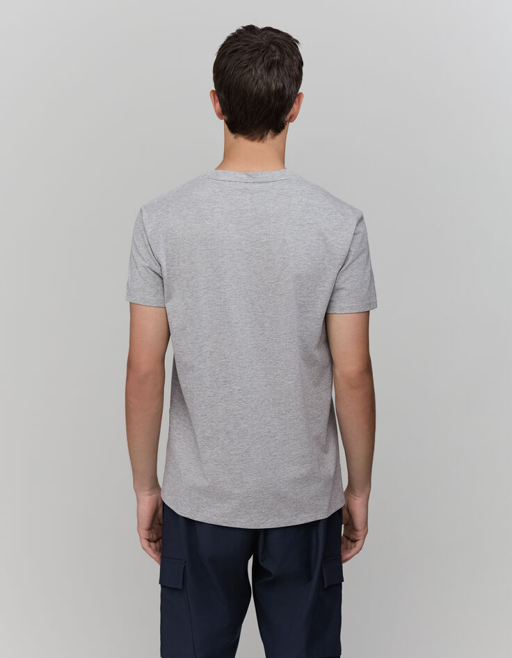 Organic cotton grey T-shirt Paris Homme-3