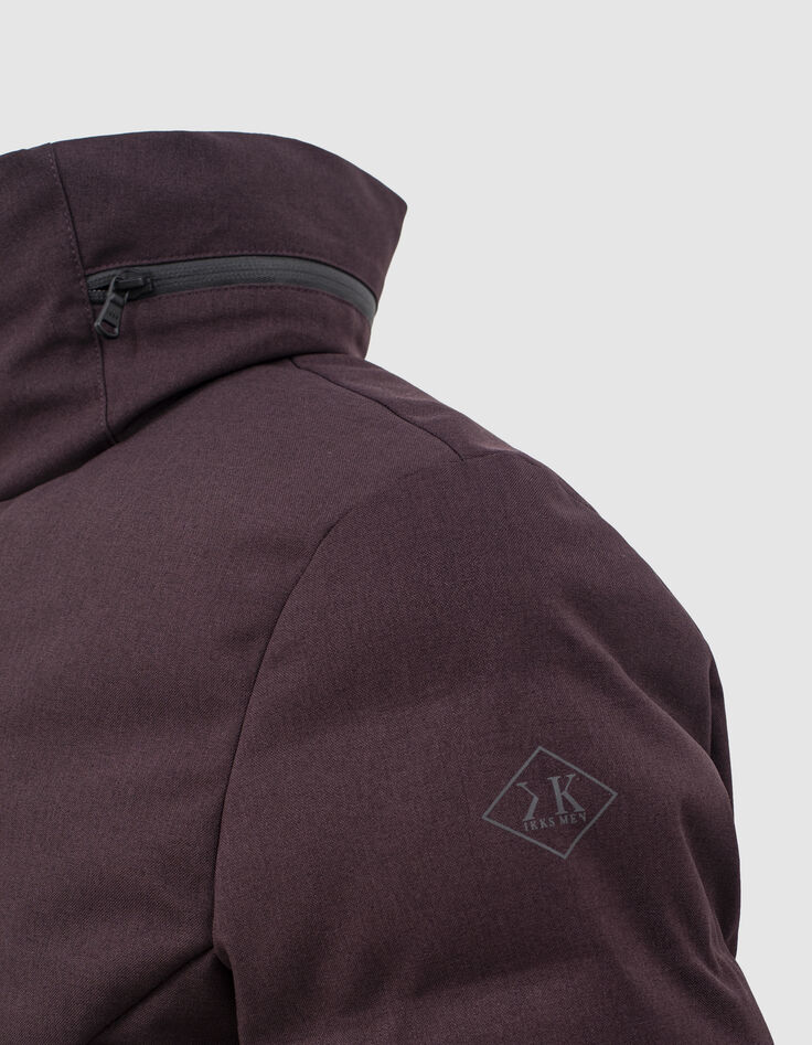 Dark Plum WATERPROOF-Herrenjacke mit Kapuze-6