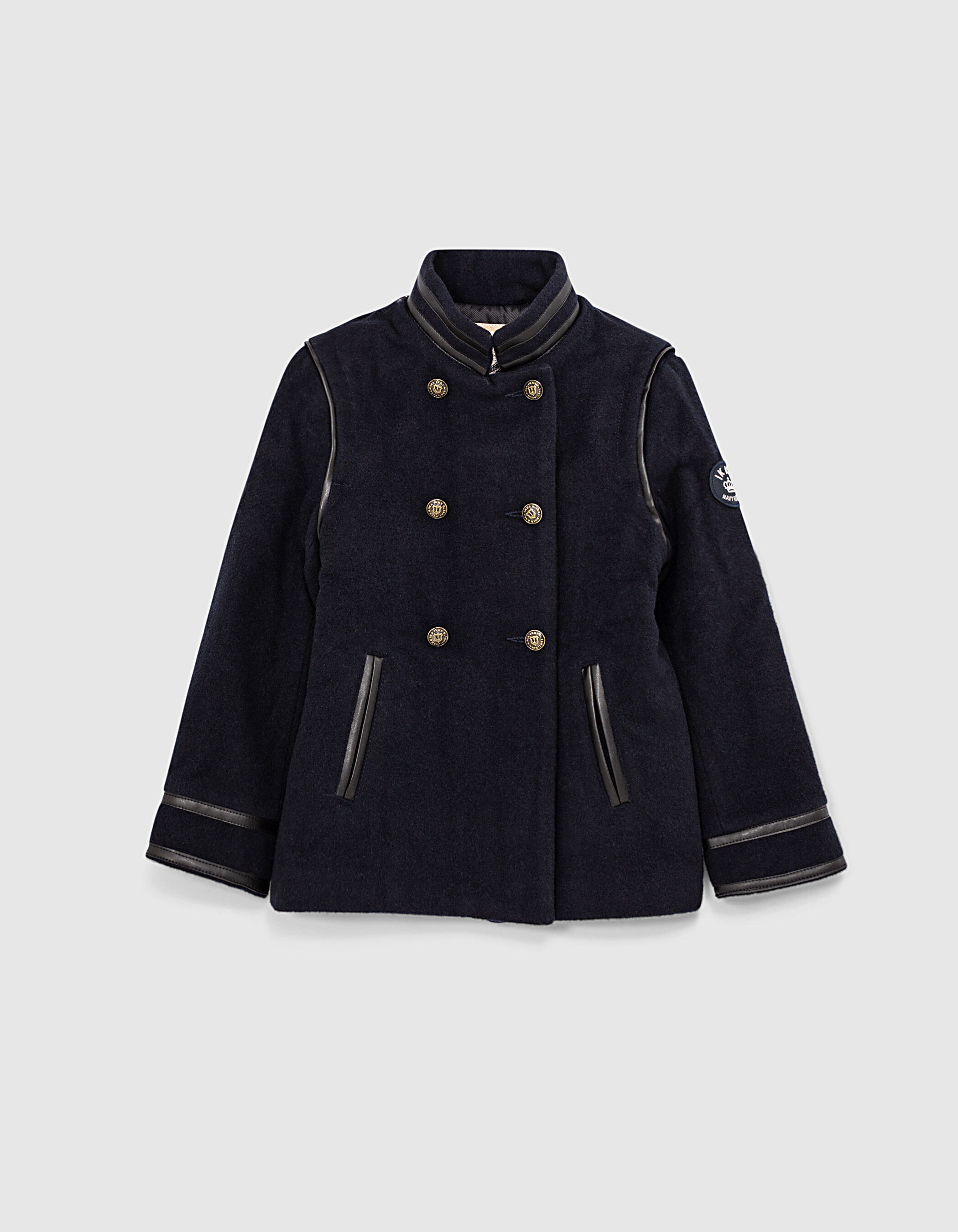 Girls wool sales peacoat