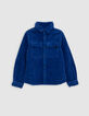 Blauw corduroy overhemd voor jongens-3