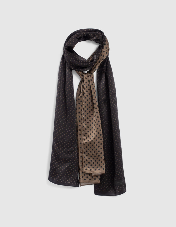 Long foulard soie homme ou femme pure soie style vintage -  France