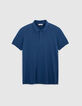 Men's cobalt cotton modal polo shirt-6