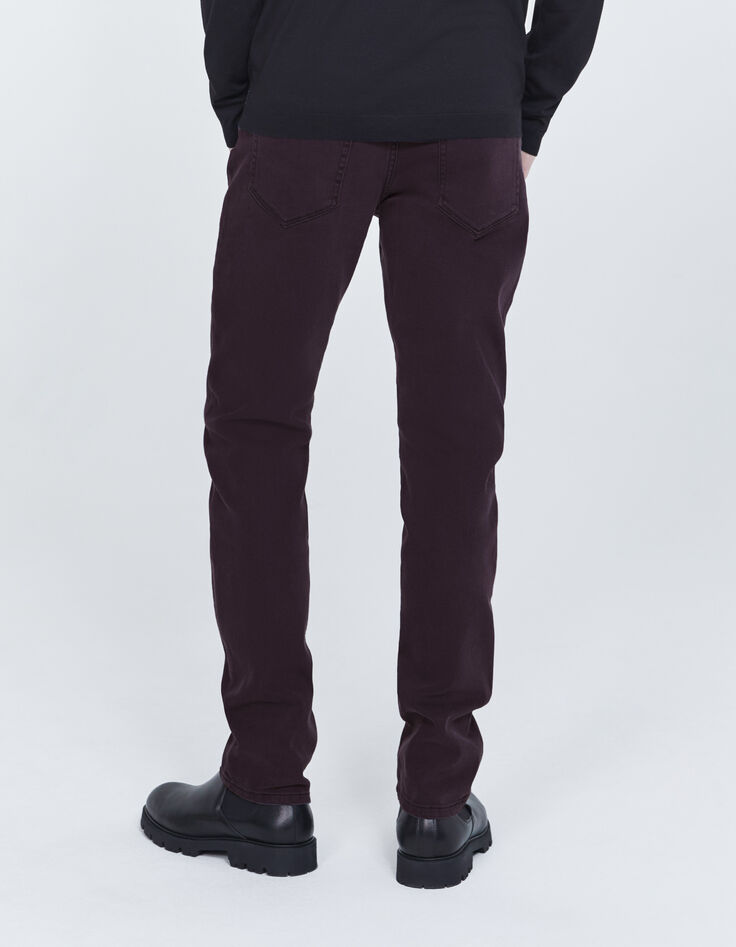 Jean SLIM dark plum Homme-3