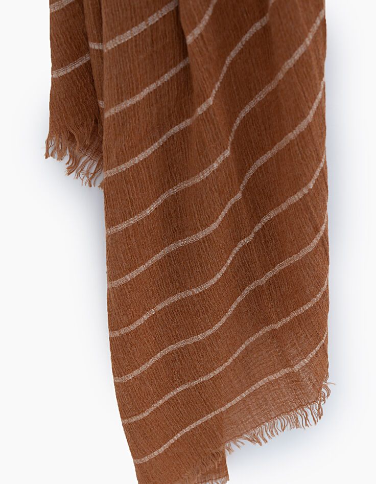 Men’s saffron striped scarf-3