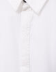 Boy’s white shirt, lightning embroidered on button placket-5