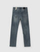 Blue grey slim jeans jongens -4
