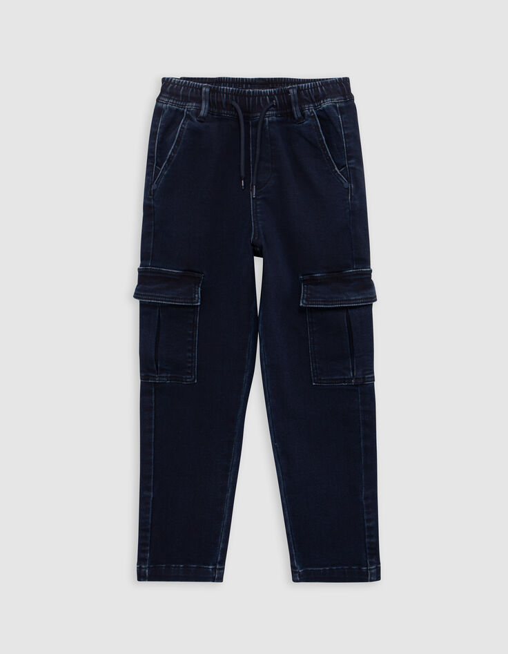 JOGGER blaue Jeans für Jungen in lockerer Passform-3