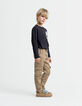 Upcycled JOGGER camel jeans for boys in a battle spirit-1