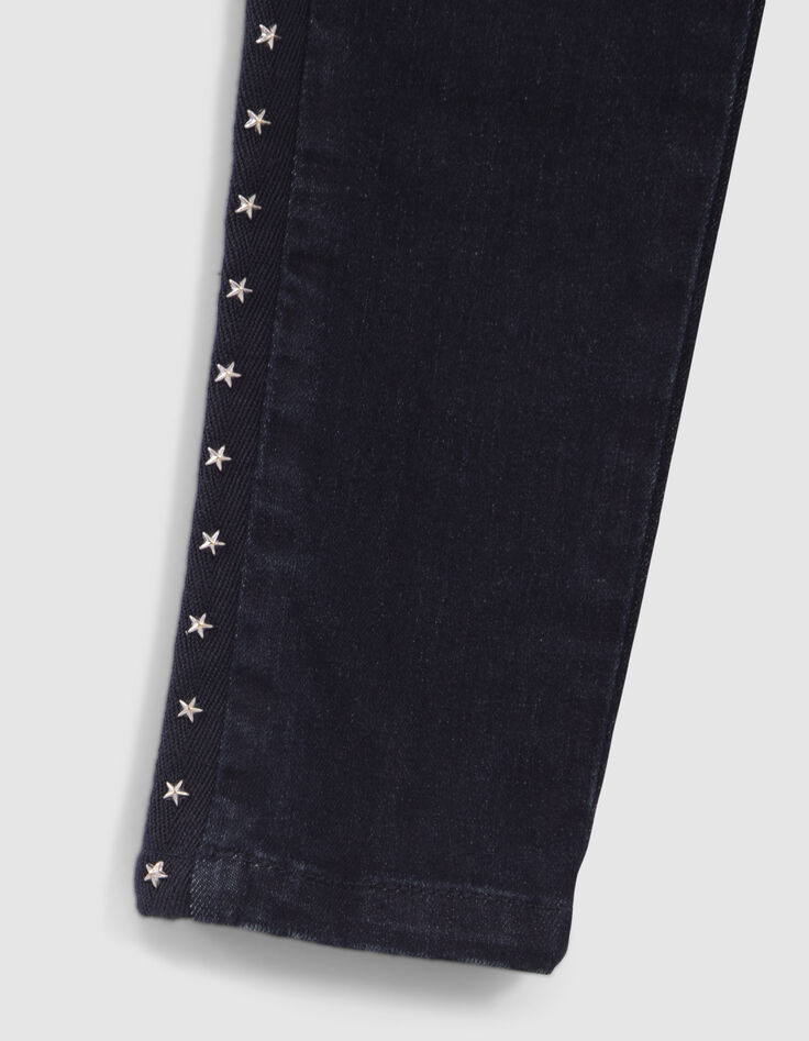 Girls’ raw Waterless SKINNY jeans with studded stars-5