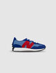 Blue and red NEW BALANCE 327 boys' sneakers-1