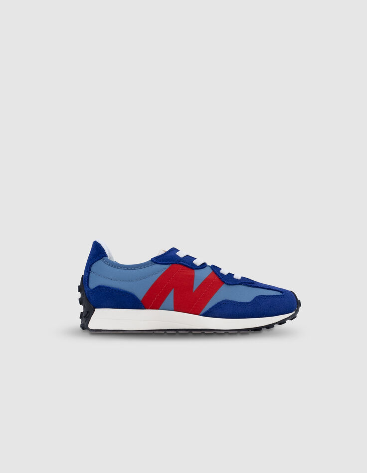 Blue and red NEW BALANCE 327 boys' sneakers-1