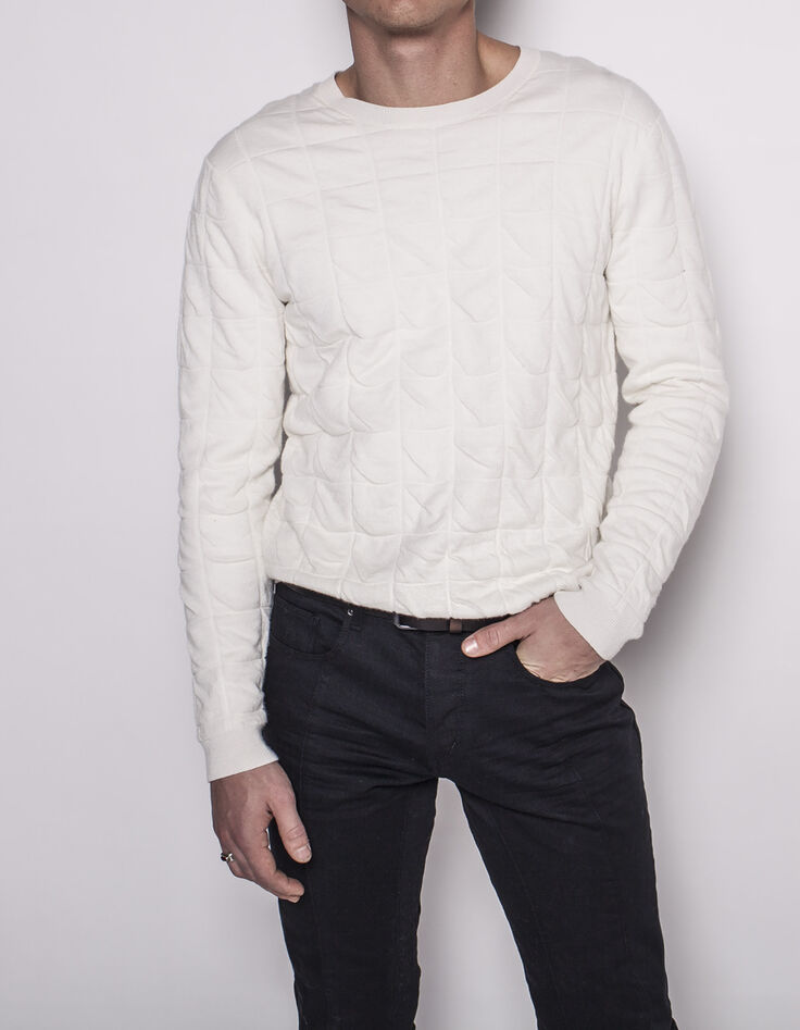 Pull col rond homme-1