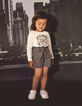 Ensemble short gris et T-shirt écru bébé fille-8