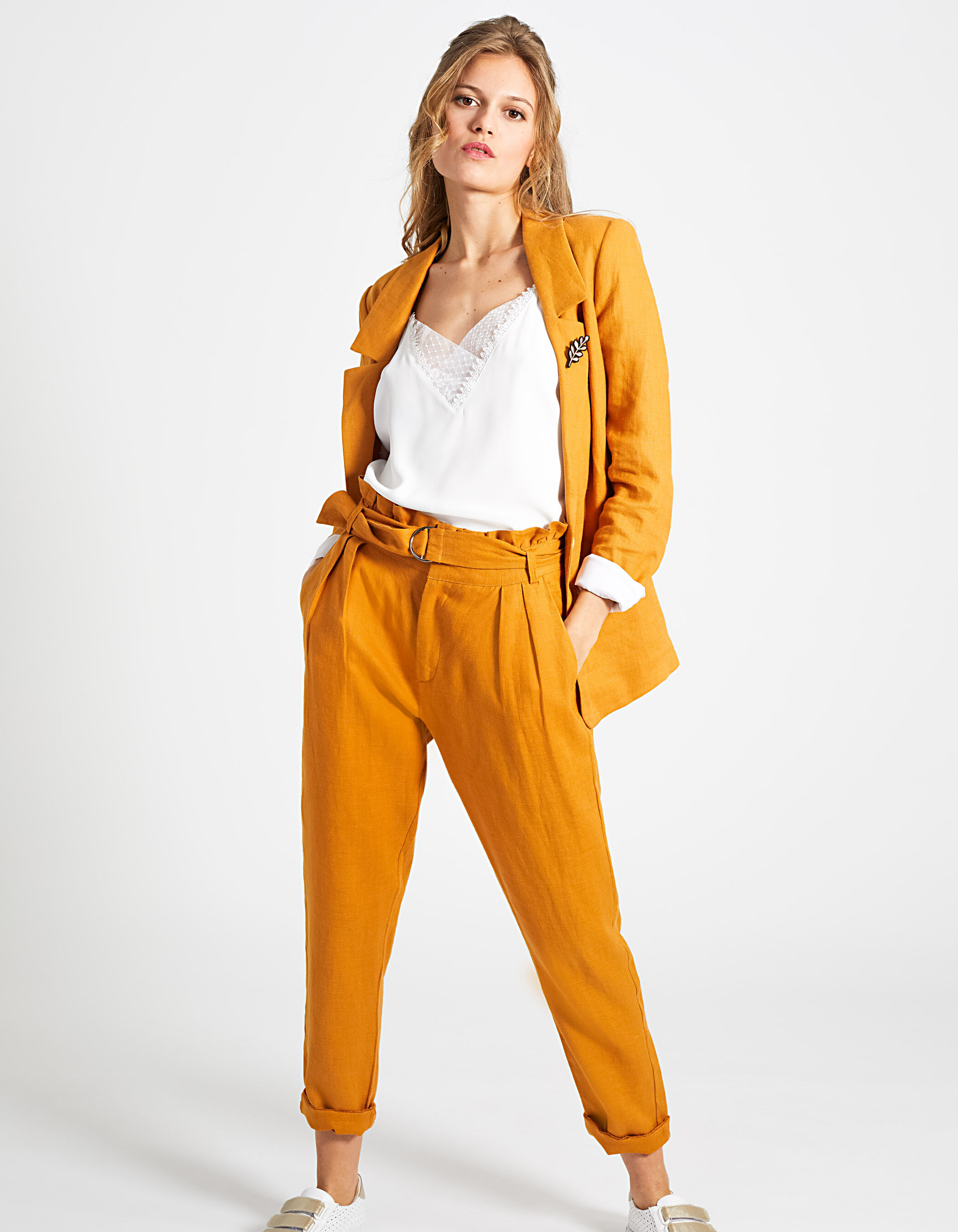 Buy ATTIC SALT Orange Regular Fit Crop Pants for Women Online  Tata CLiQ