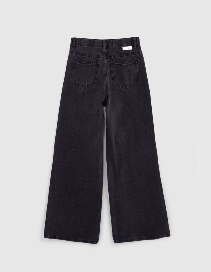 Grijze, vervaagde meisjesjeans LARGE-5