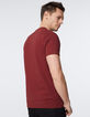 Tee-shirt bordeaux avec Joconde-BD Homme-3