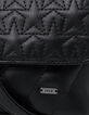 Girl's black recycled star quilted handbag-4